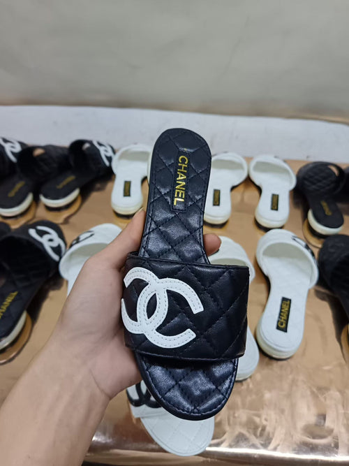 Chanel Inspired Slides