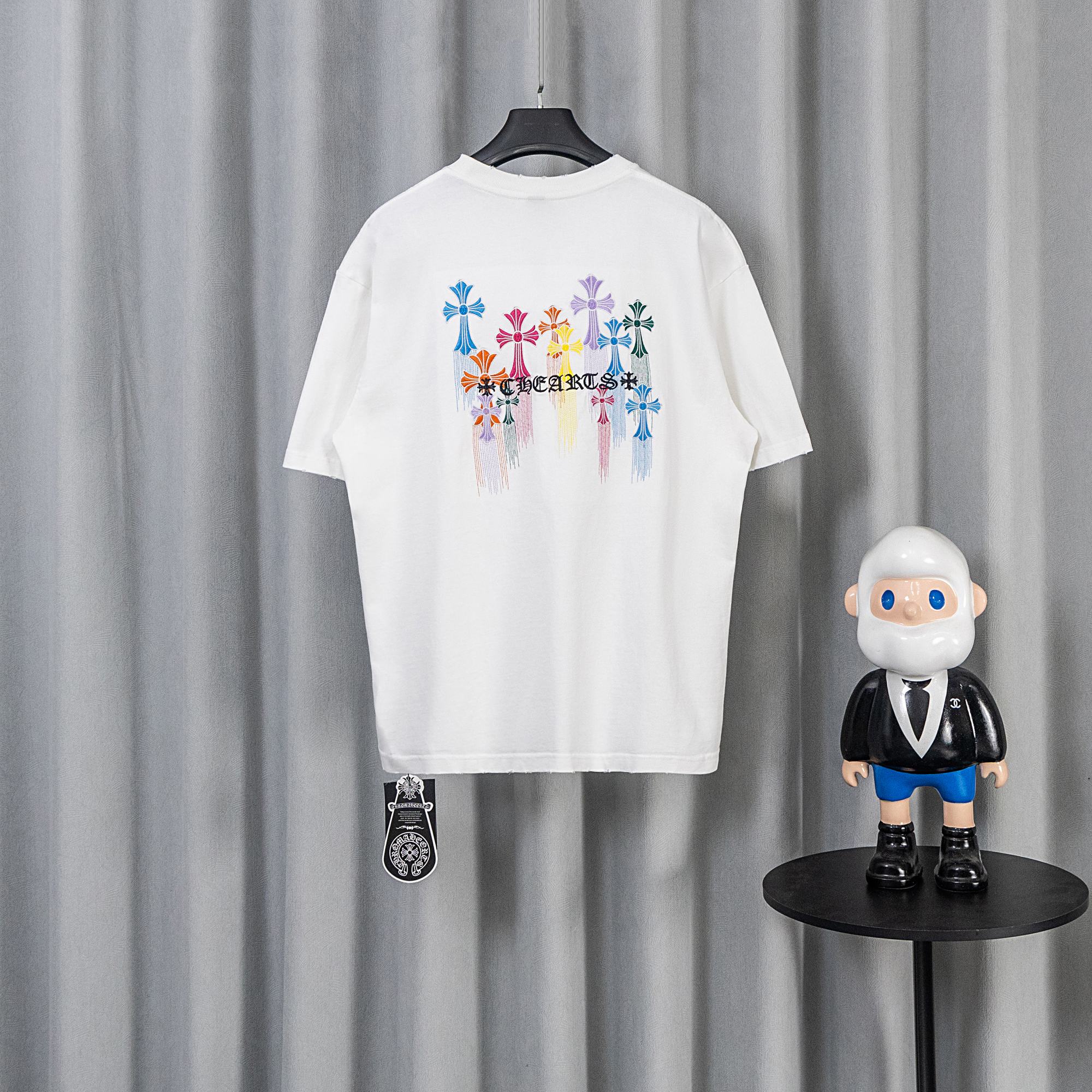 Chrome Hearts Inspired Multi Color Cross Cemetery T-shirt