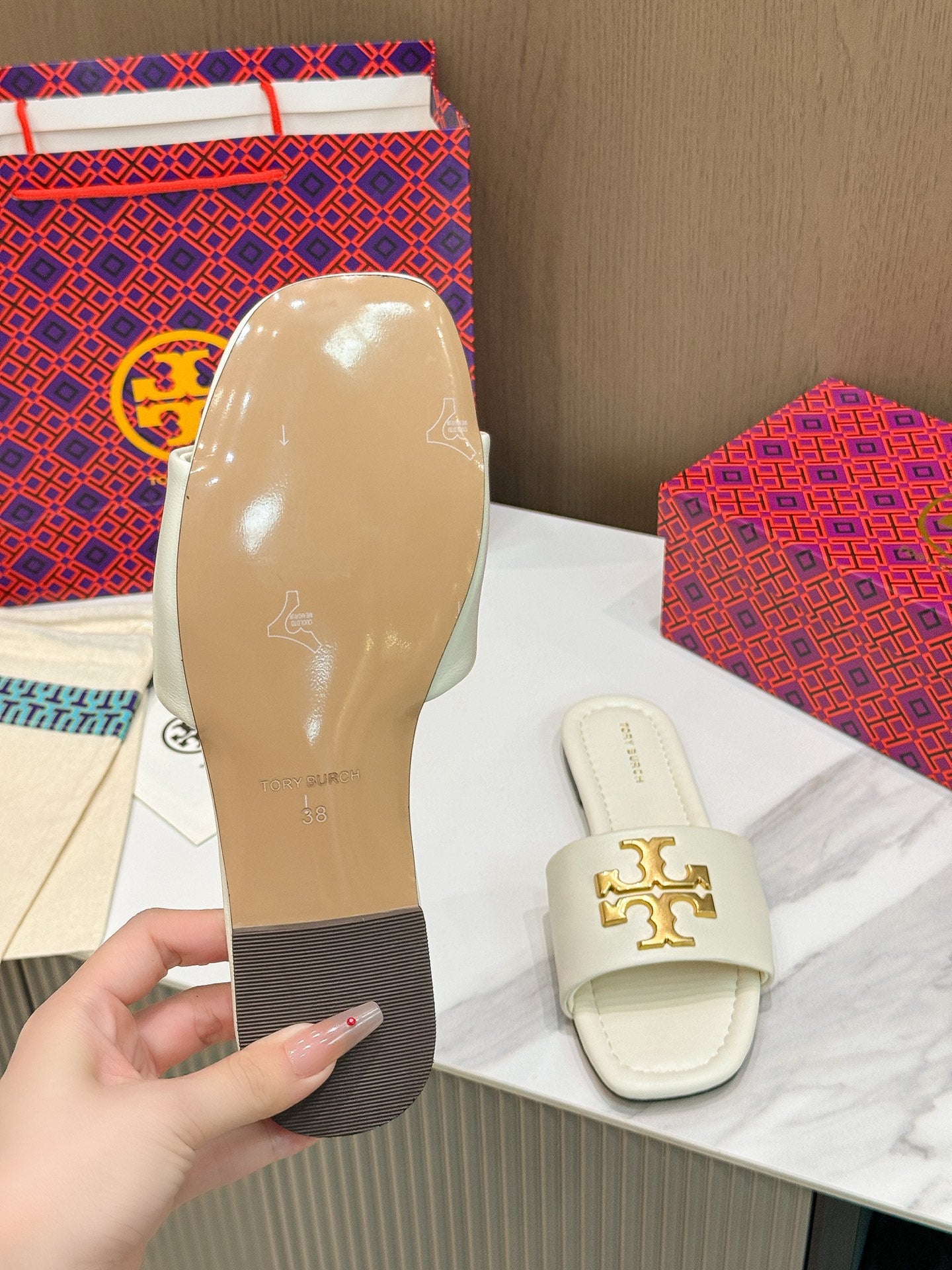 Tory Burch Inspired Eleanor slide sandals