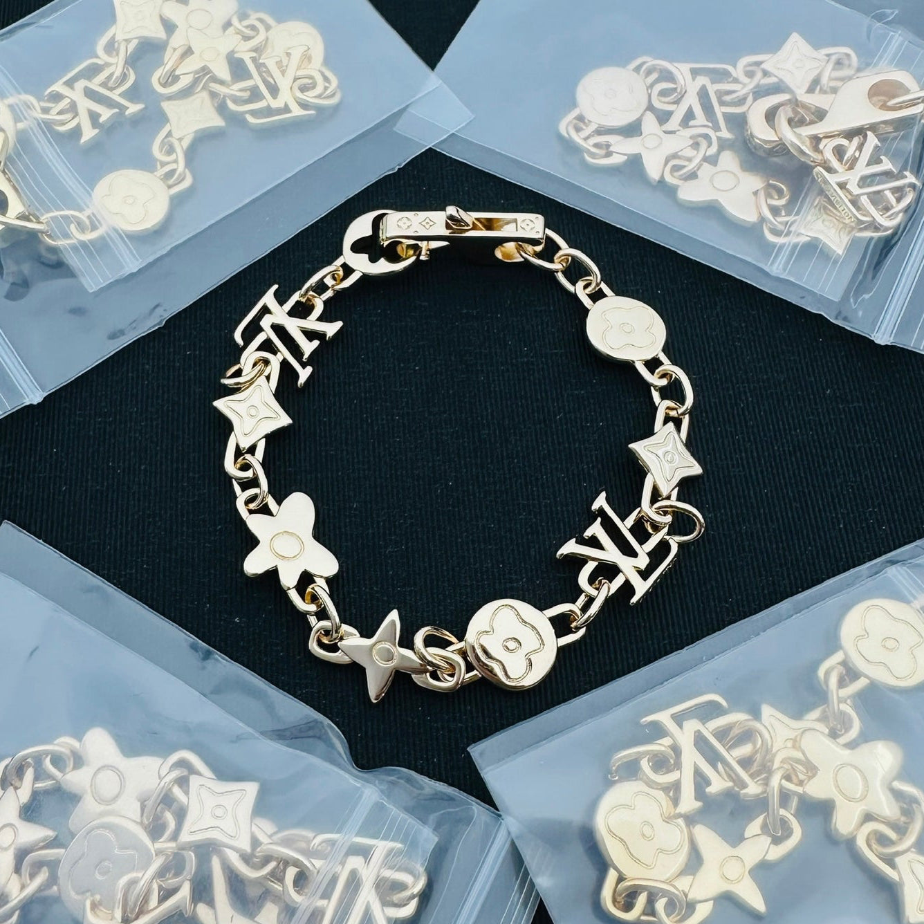 Louis Vuitton Inspired bracelet