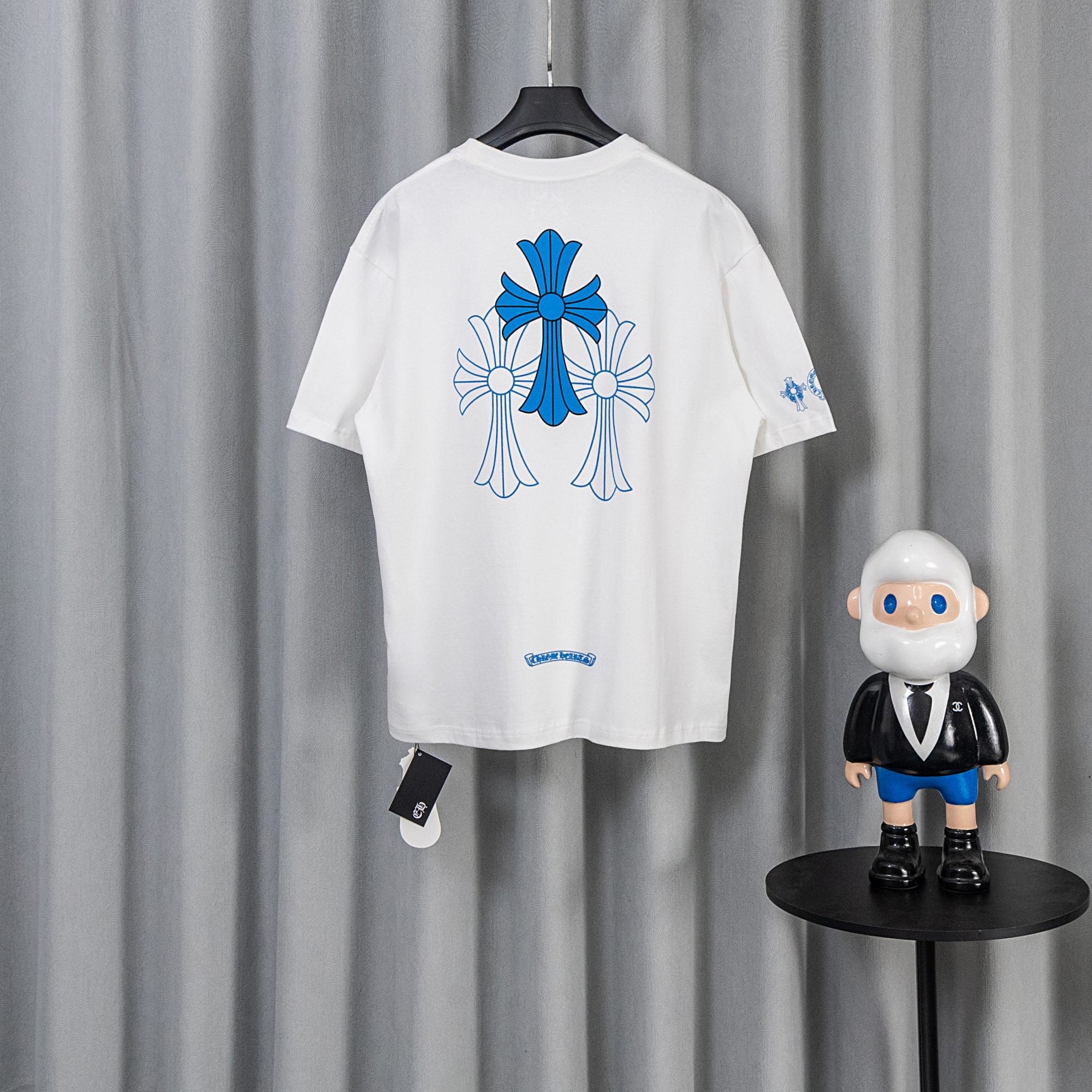 Chrome Hearts Inspired Triple Cross logo t-shirt