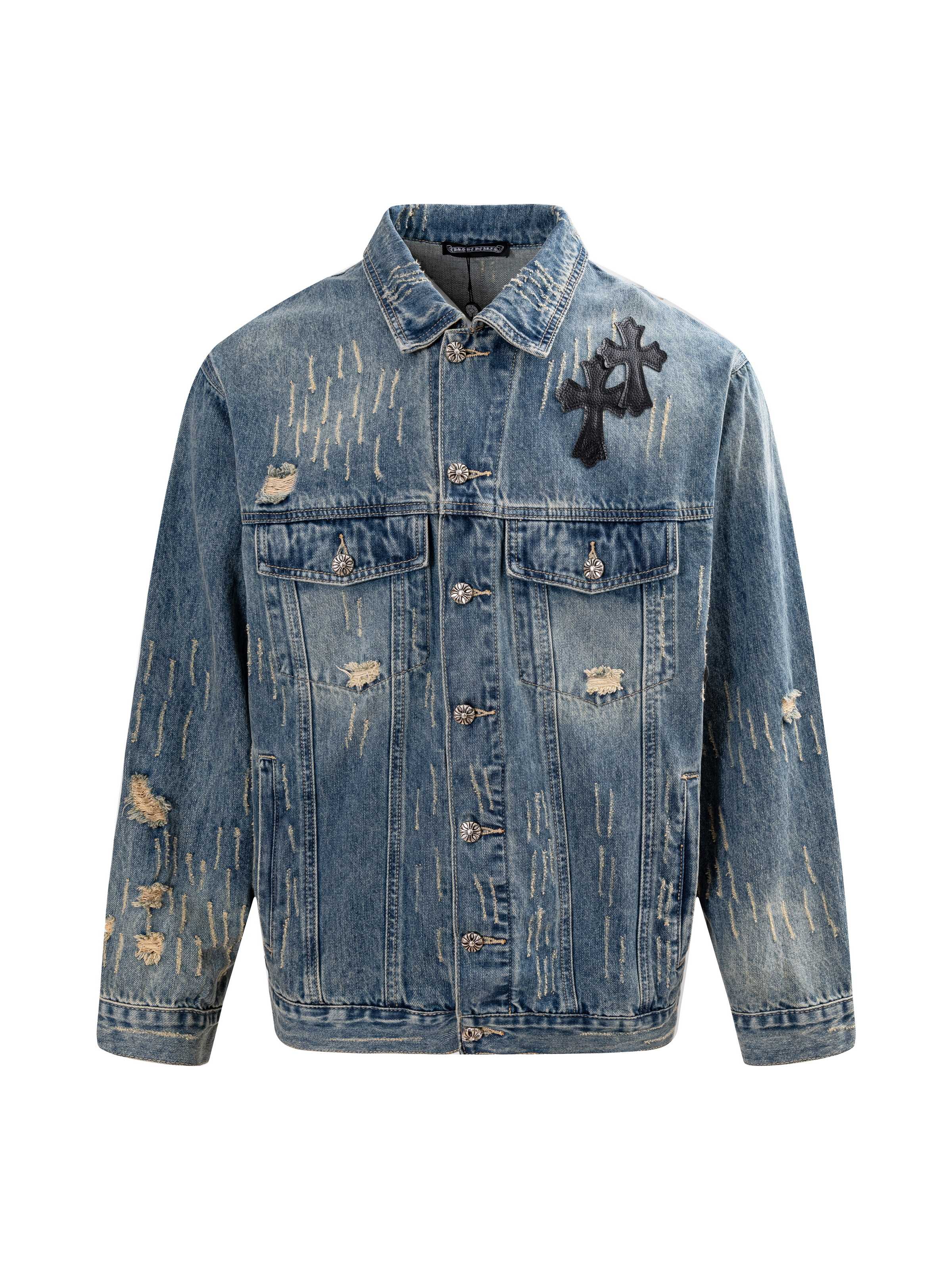 Chrome Hearts Inspired denim jacket