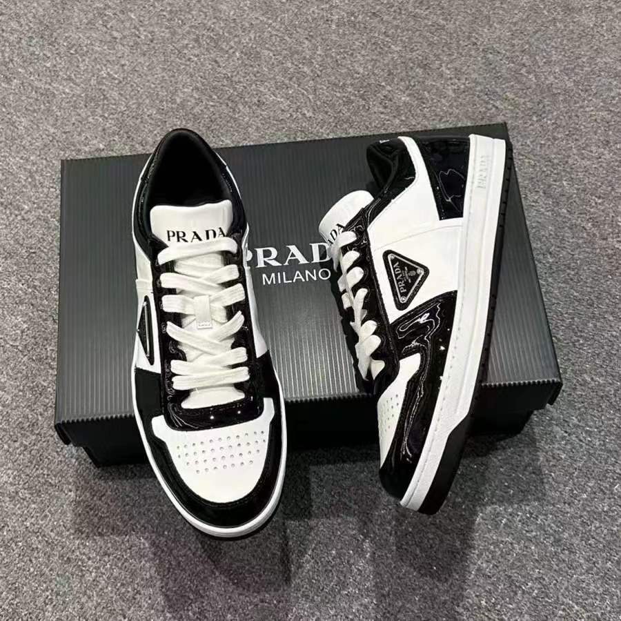 Prada Inspired Downtown leather sneakers