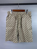 Dior Inspired Oblique Printed Silk Bermuda Shorts