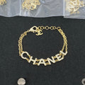 Chanel inspired  gold chain link bracelet