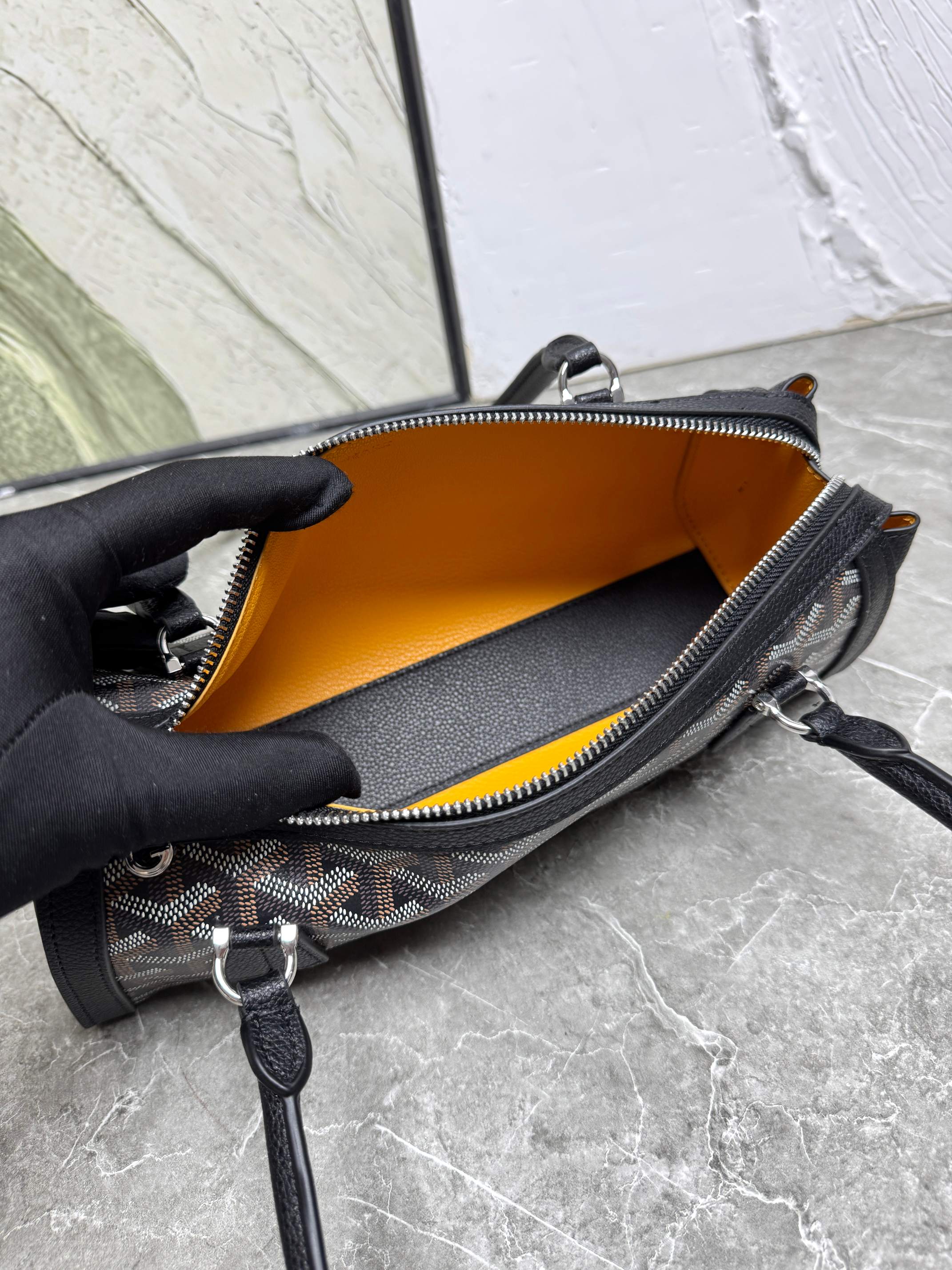 Goyard Inspired Bonbonnière bag