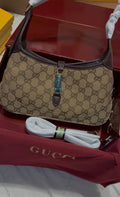 Gucci Inspired Classic Canvas Mini Shoulder Bag – Brown