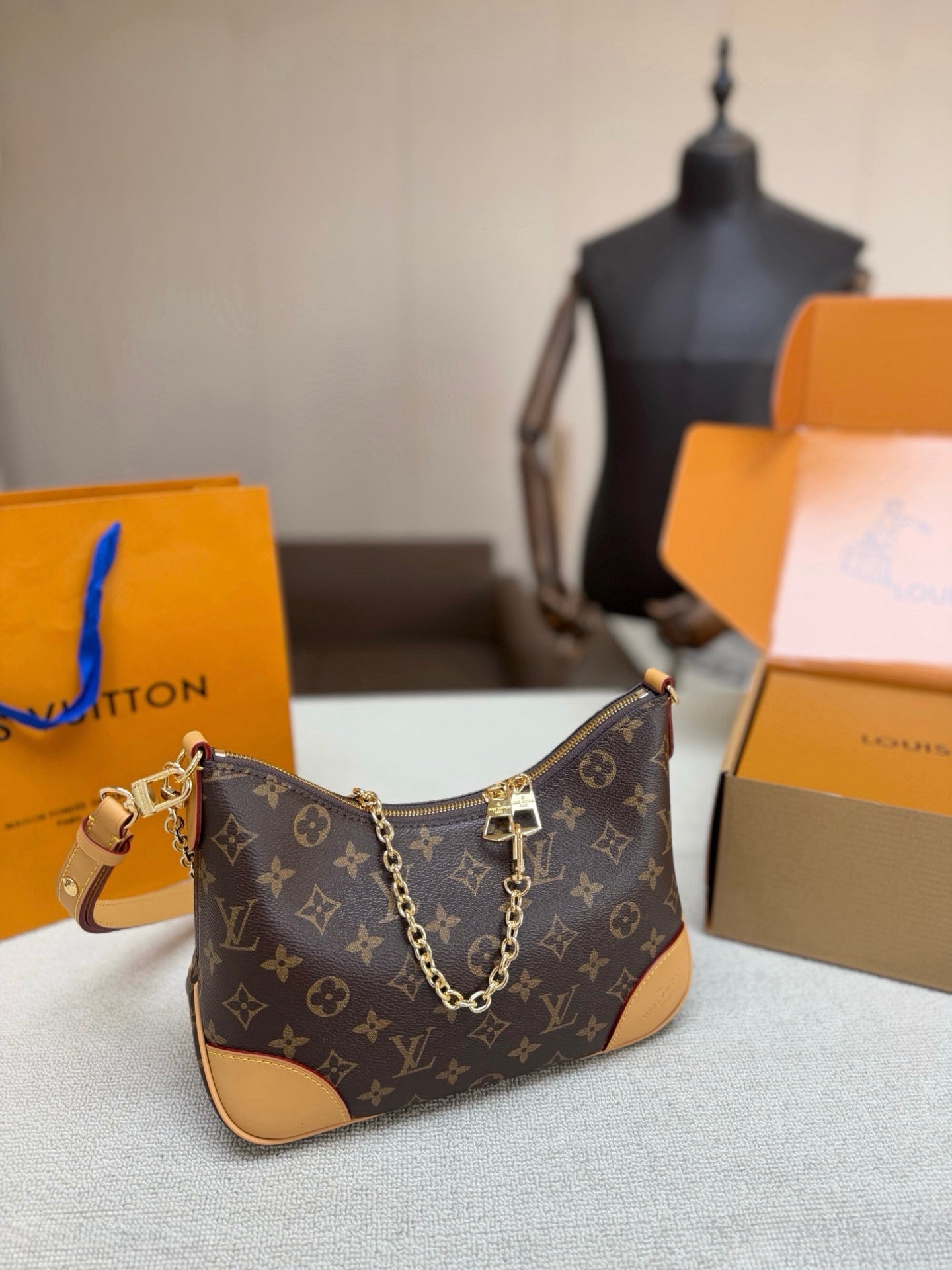 Louis Vuitton Inspired Monogram Boulogne NM shoulder bag