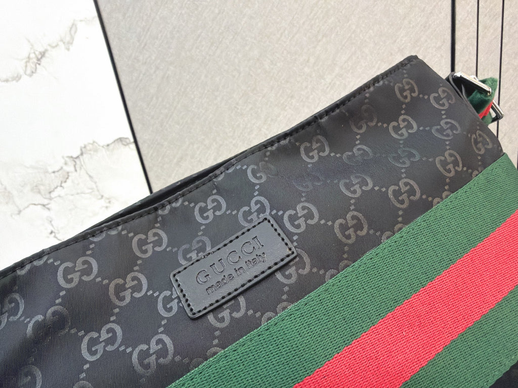 Gucci Inspired GG Canvas Sherry Line Web Messenger Bags