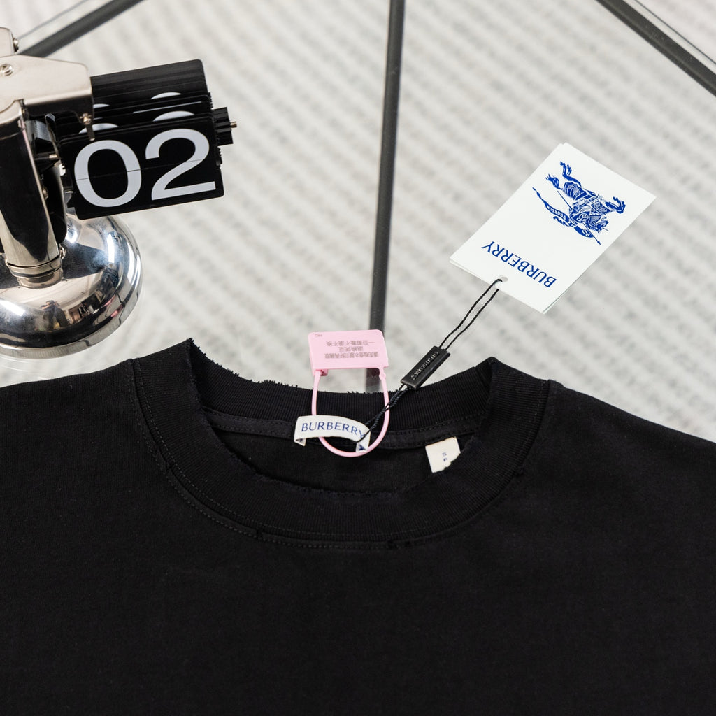 Burberry Inspired cursive logo cotton t-shirt