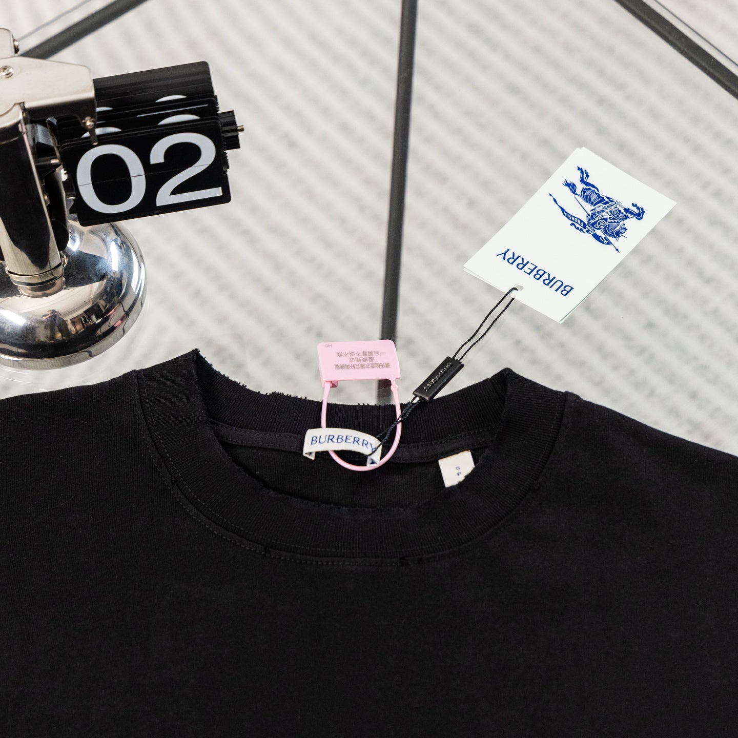 Burberry Inspired cursive logo cotton t-shirt
