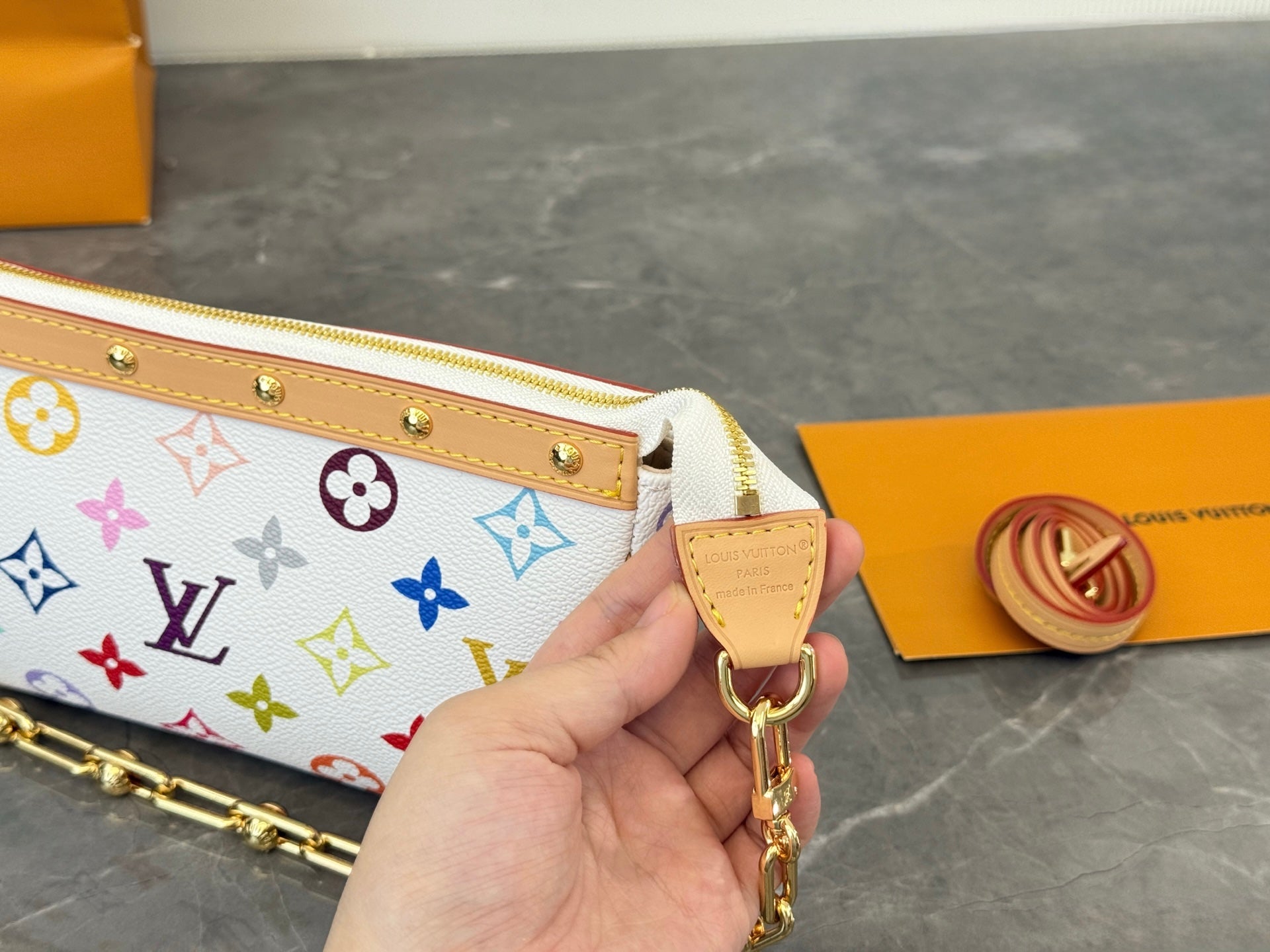 Louis Vuitton x Takashi Murakami Inspired Pochette Accessoires bag