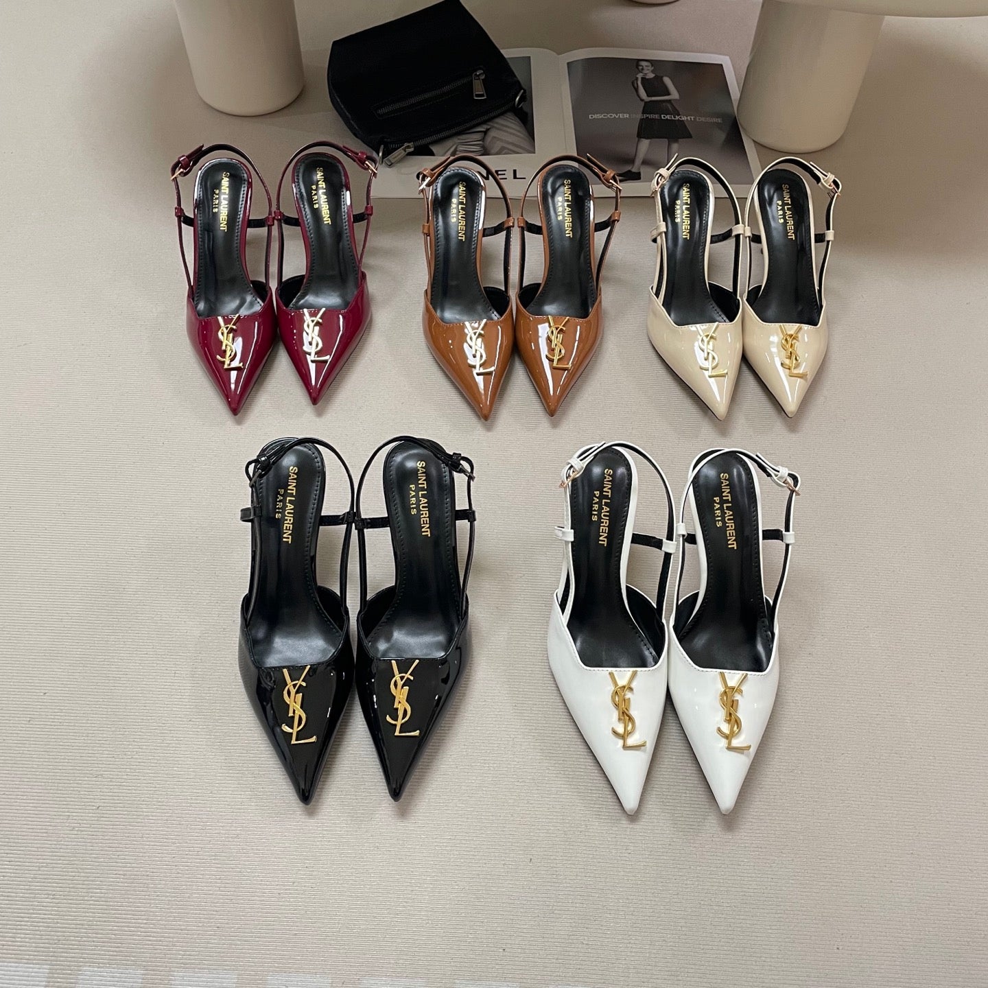 Saint Laurent Inspired Opyum slingback pumps