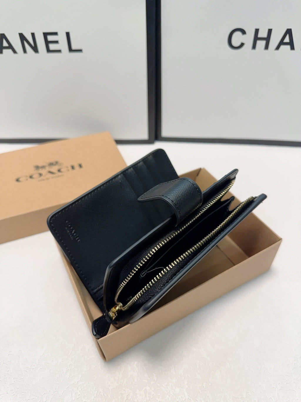 Coach Inspired Medium Corner Zip Wallet