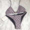 Gucci Inspired GG stretch jersey bikini