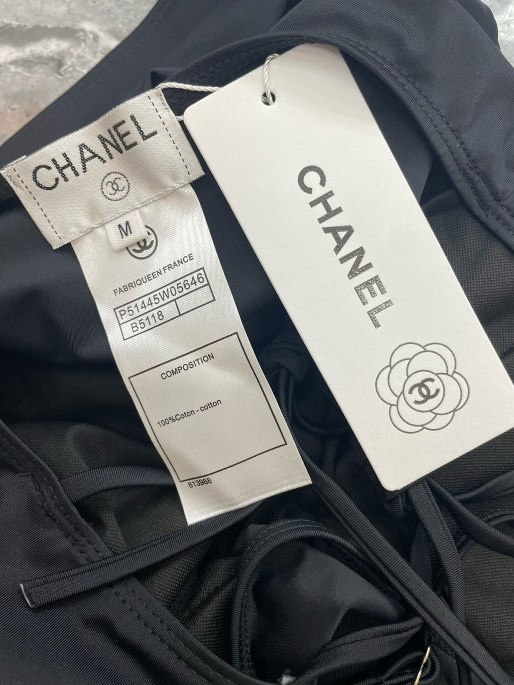 Chanel Inspired one-piece swimsuit