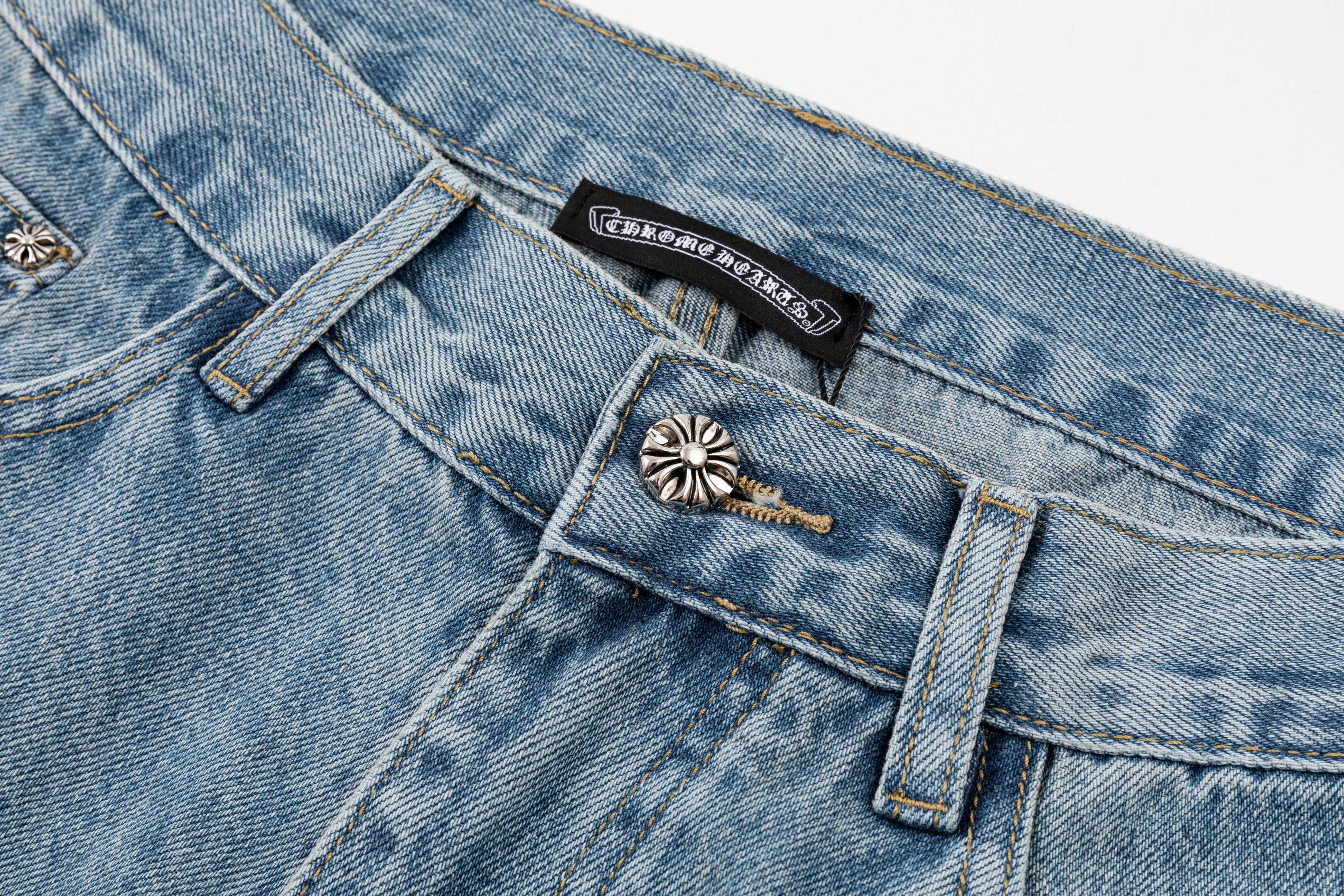Chrome Heart Inspired Jeans