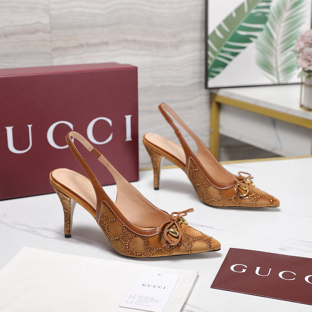 Gucci Inspired slingback pumps