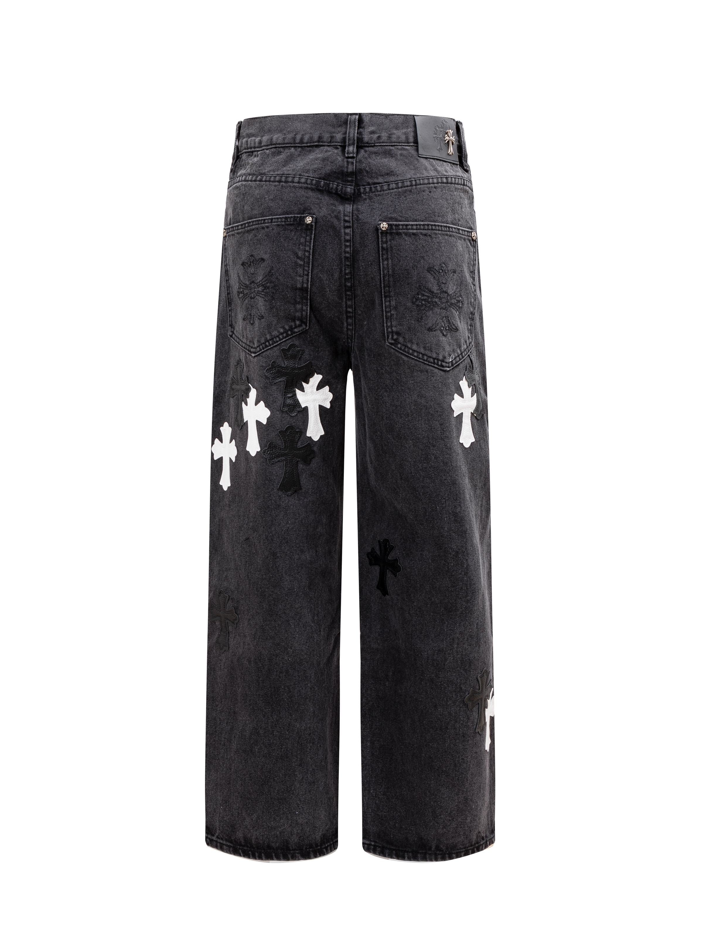 Chrome Heart Inspired Jeans