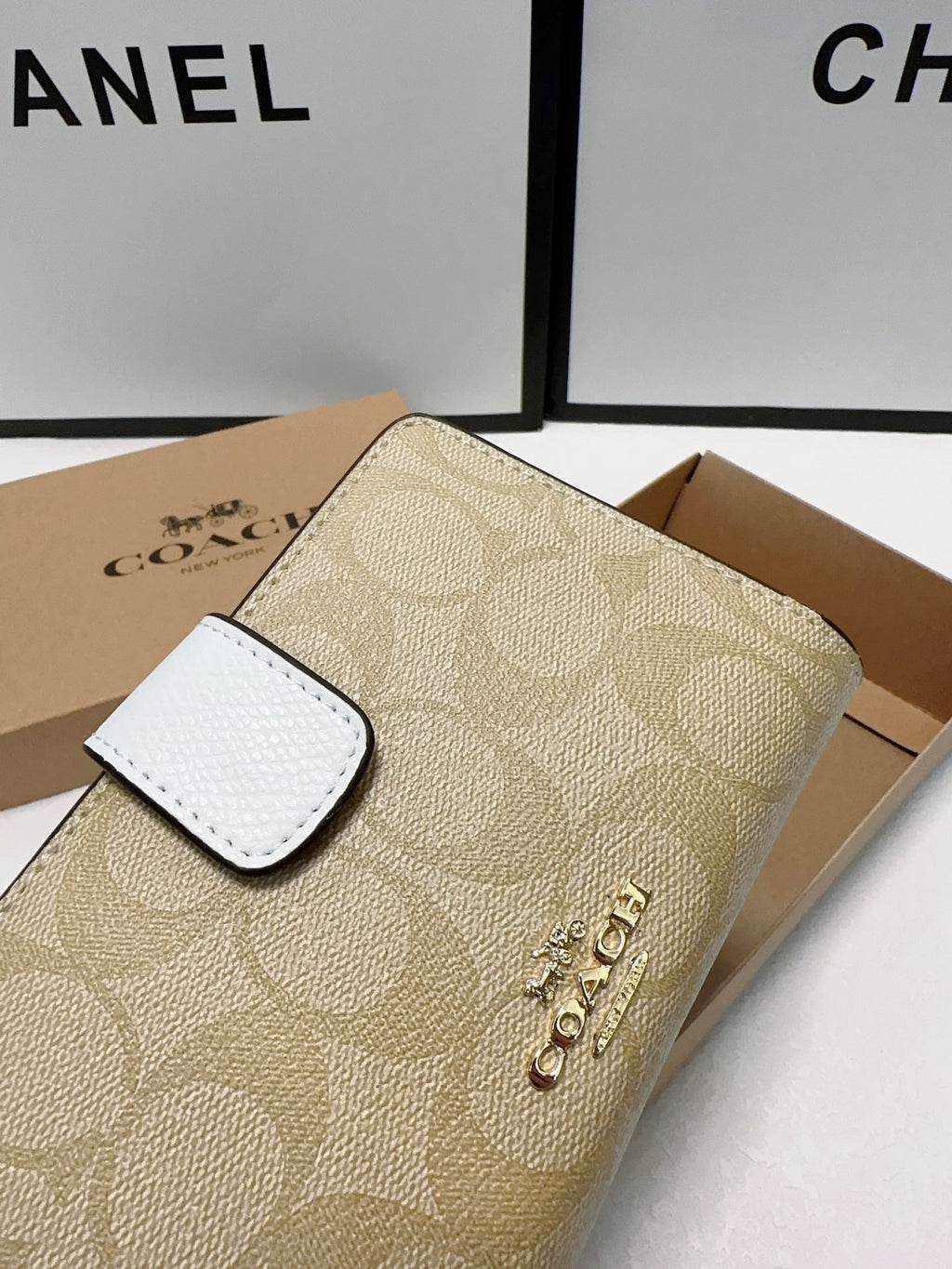 Coach Inspired Medium Corner Zip Wallet