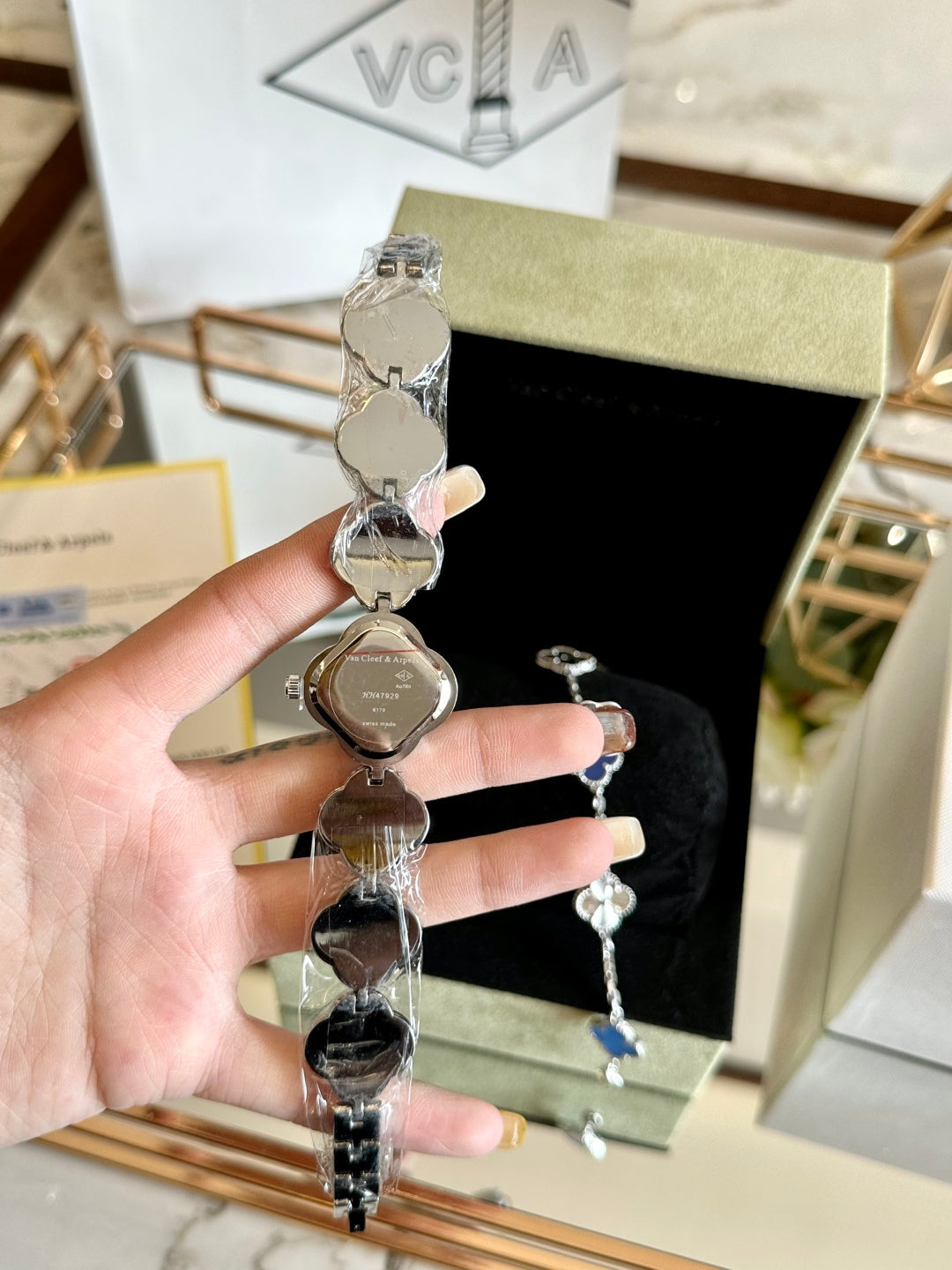 Van Cleef & Arpels Inspired  Alhambra watch
