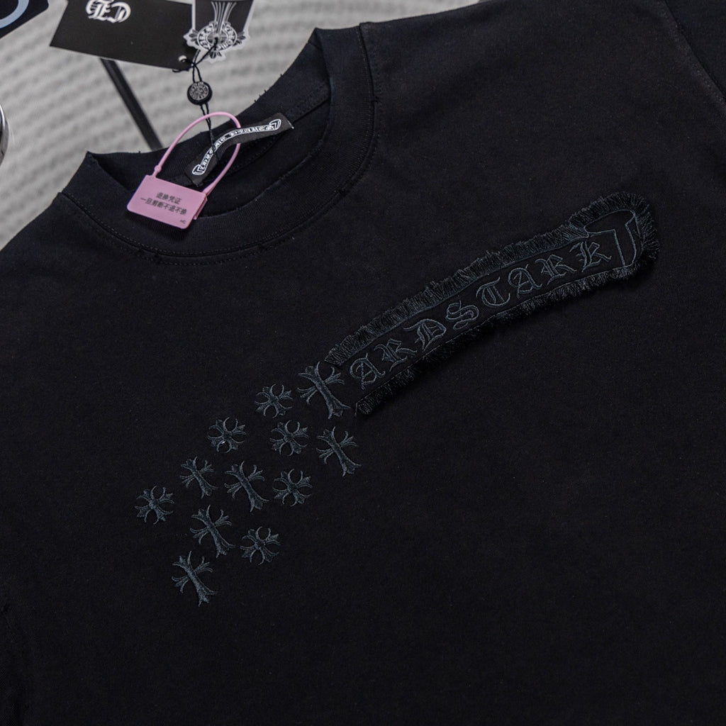 Chrome Hearts Inspired Crosses All Over Horseshoe T-Shirt