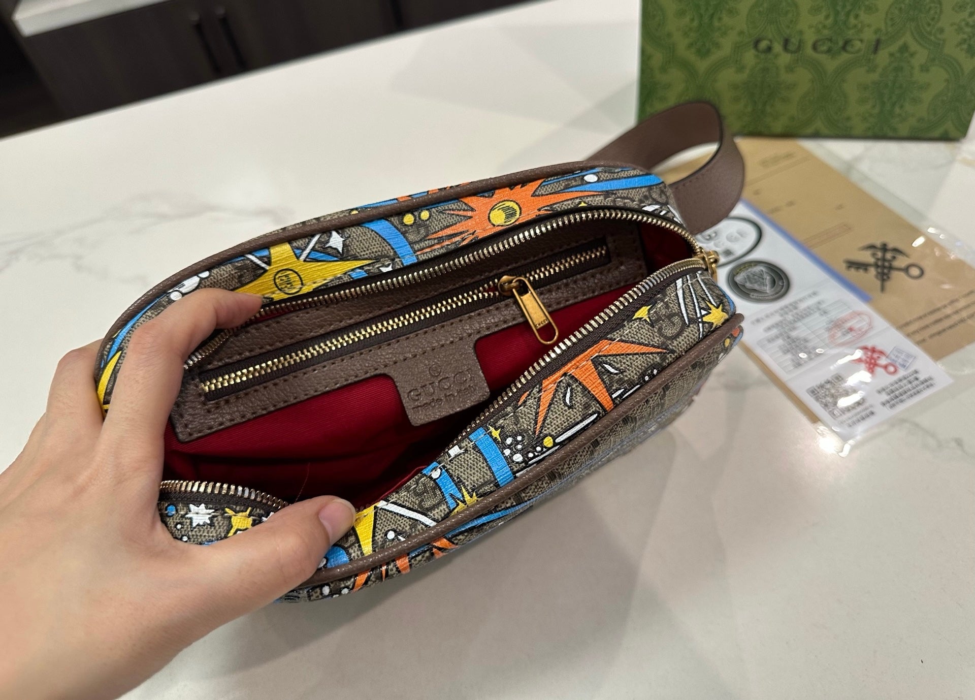 Gucci x Disney Inspired Donald Duck belt bag