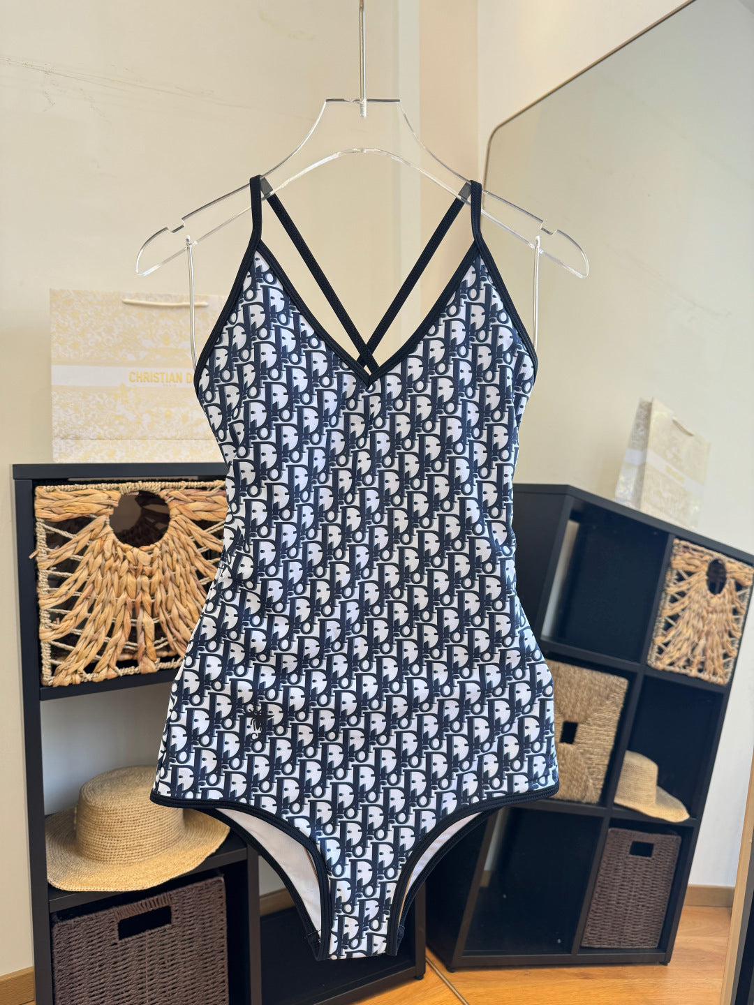 Dior Inspired Oblique Swimsuit