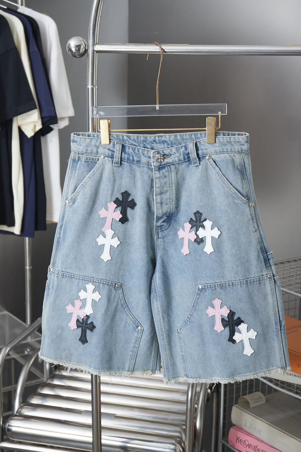 Chrome Heart Inspired Jorts