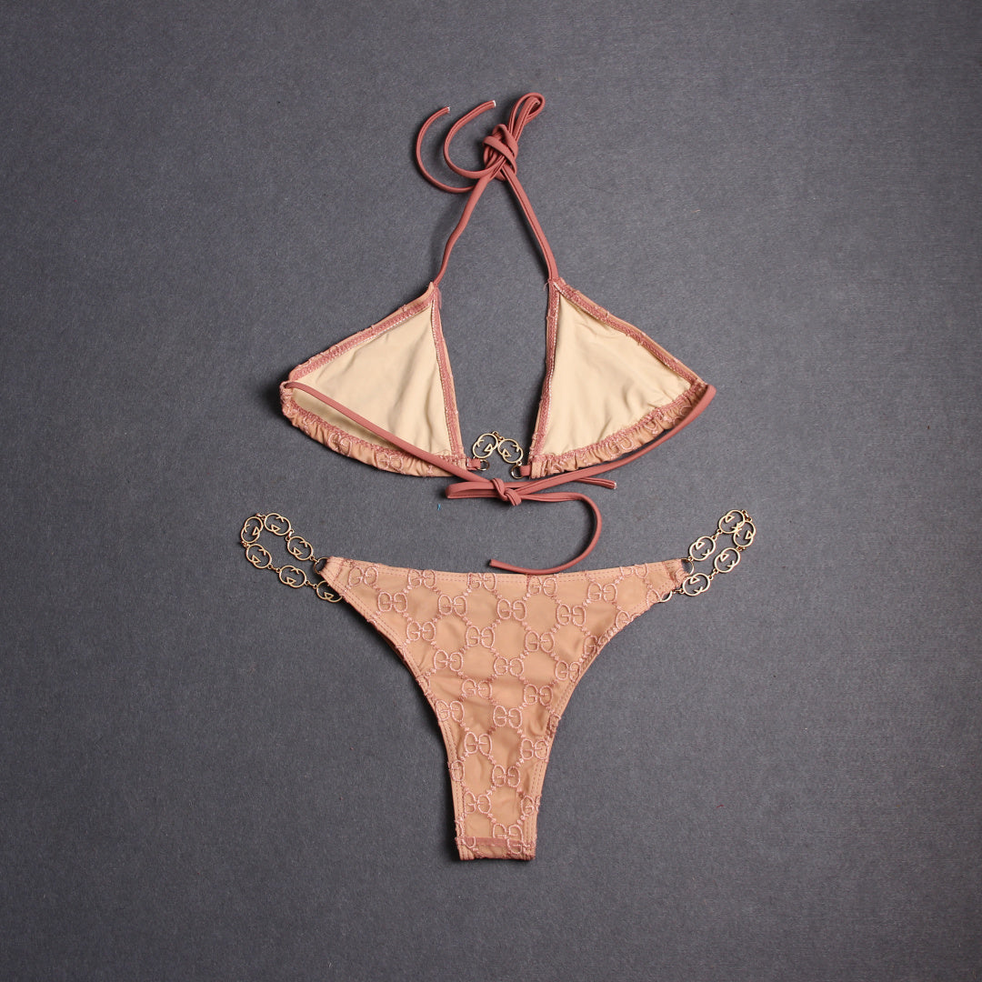 Gucci Inspired GG mesh bikini