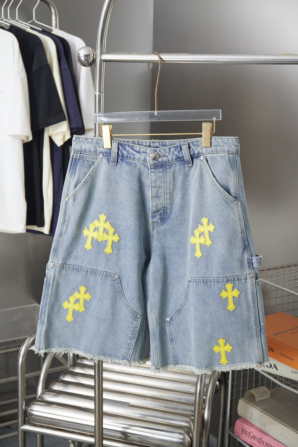Chrome Heart Inspired Jorts