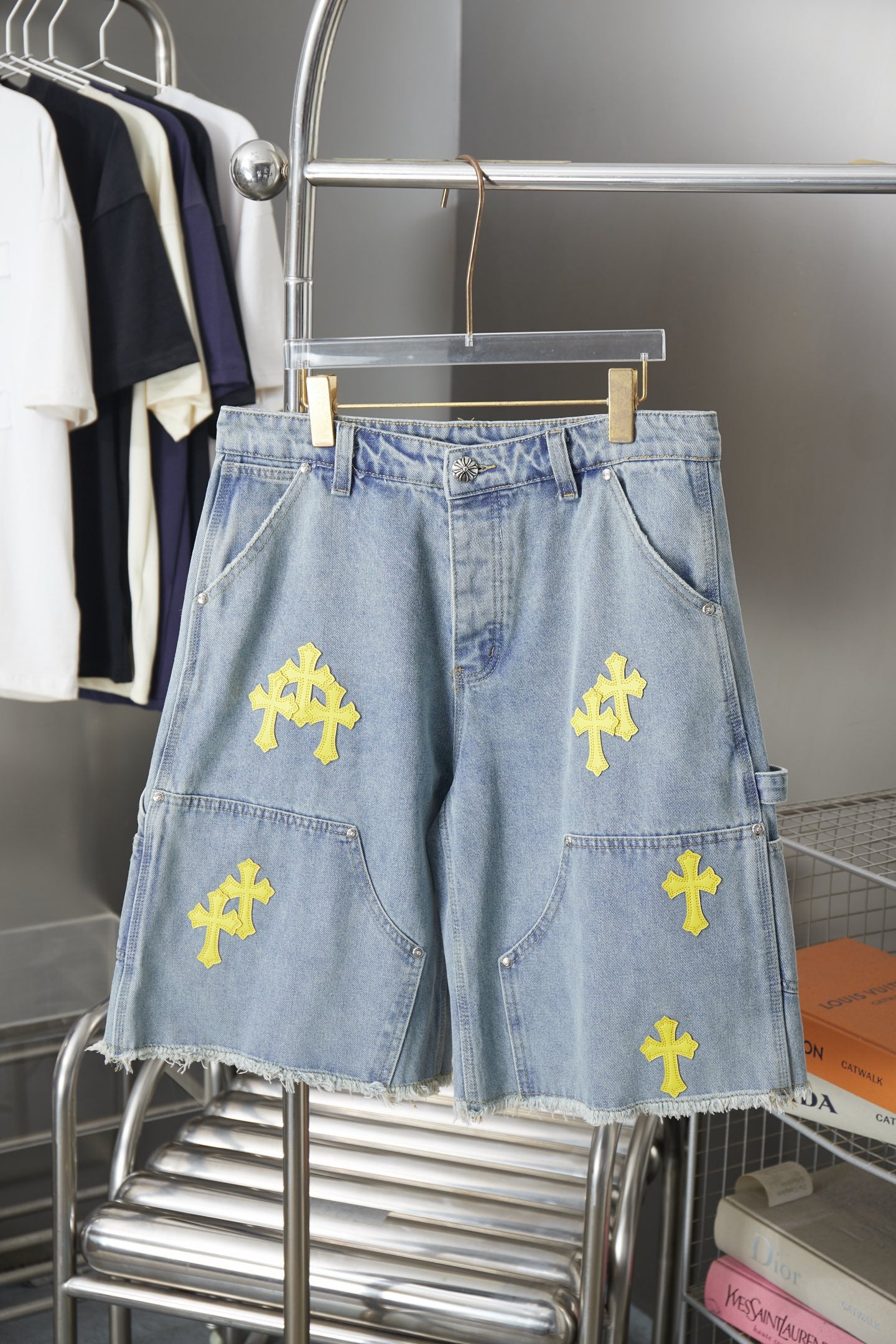 Chrome Heart Inspired Jorts