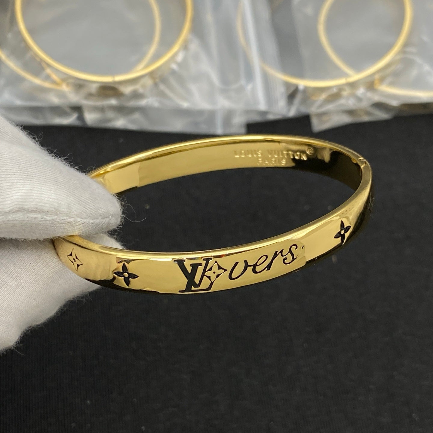 Louis Vuitton Inspired "LV Lovers" bracelet