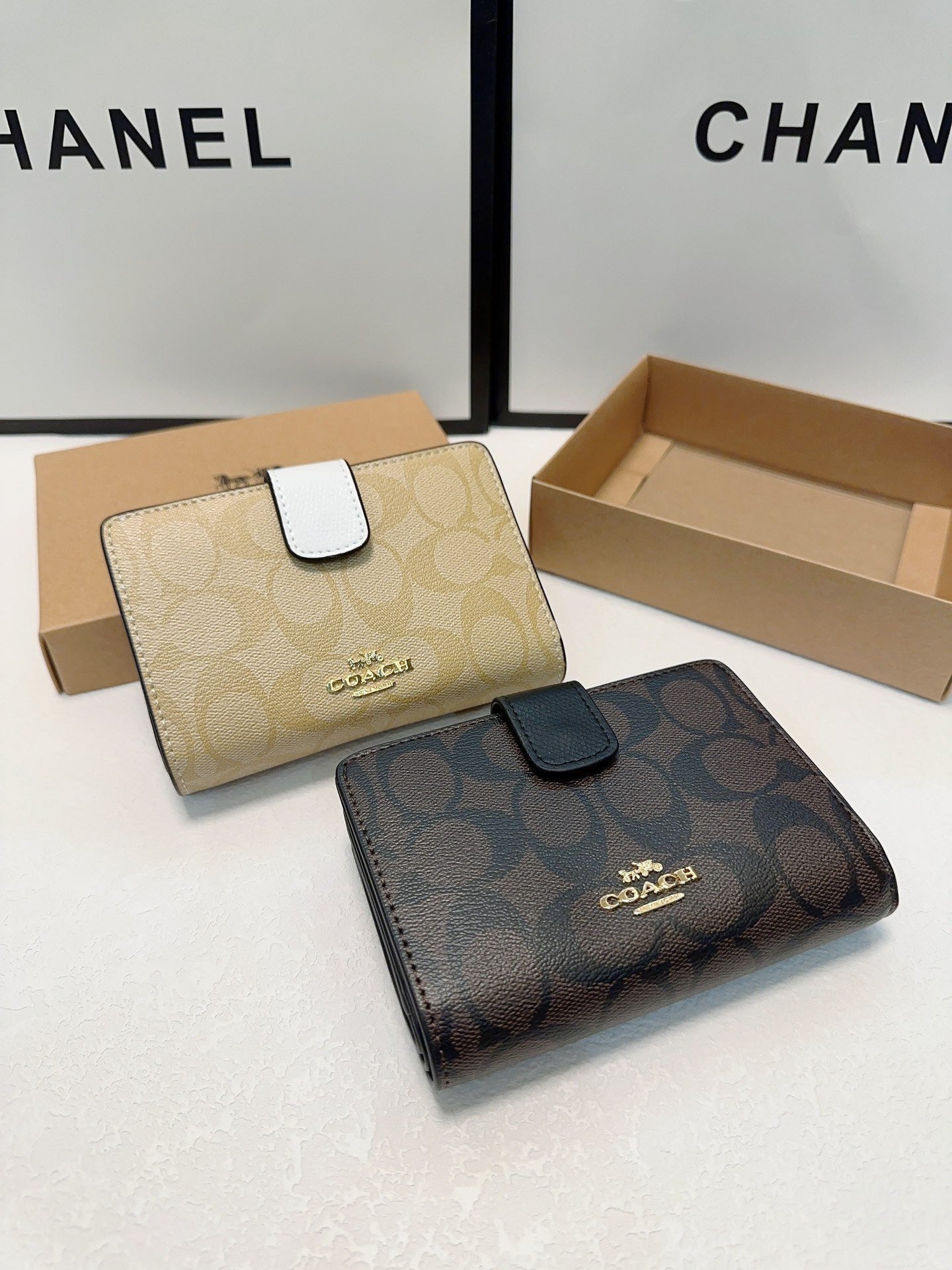 Coach Inspired Medium Corner Zip Wallet