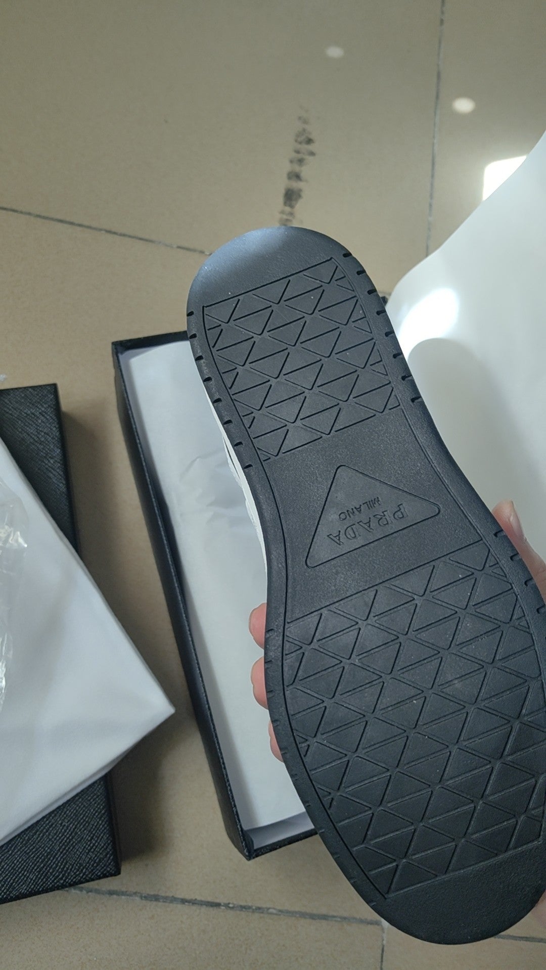 Prada Inspired Downtown leather sneakers