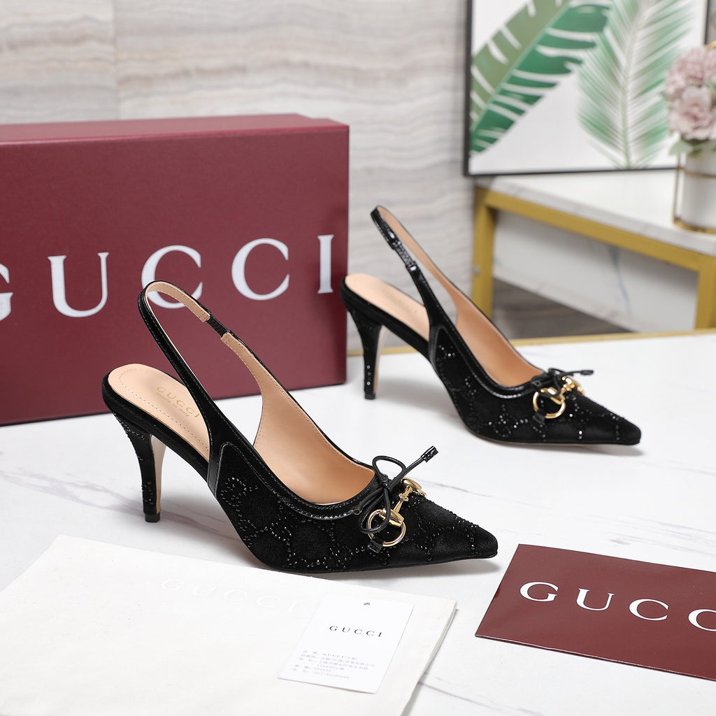 Gucci Inspired slingback pumps