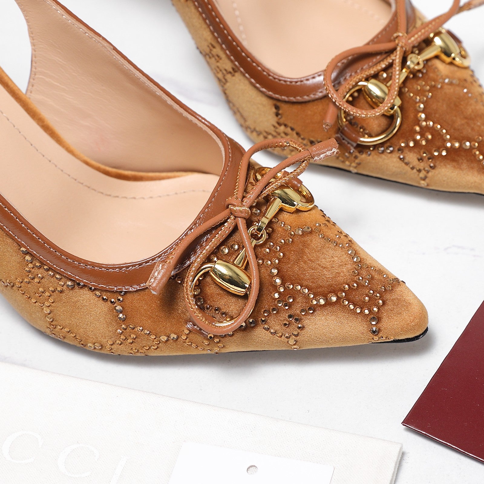 Gucci Inspired slingback pumps