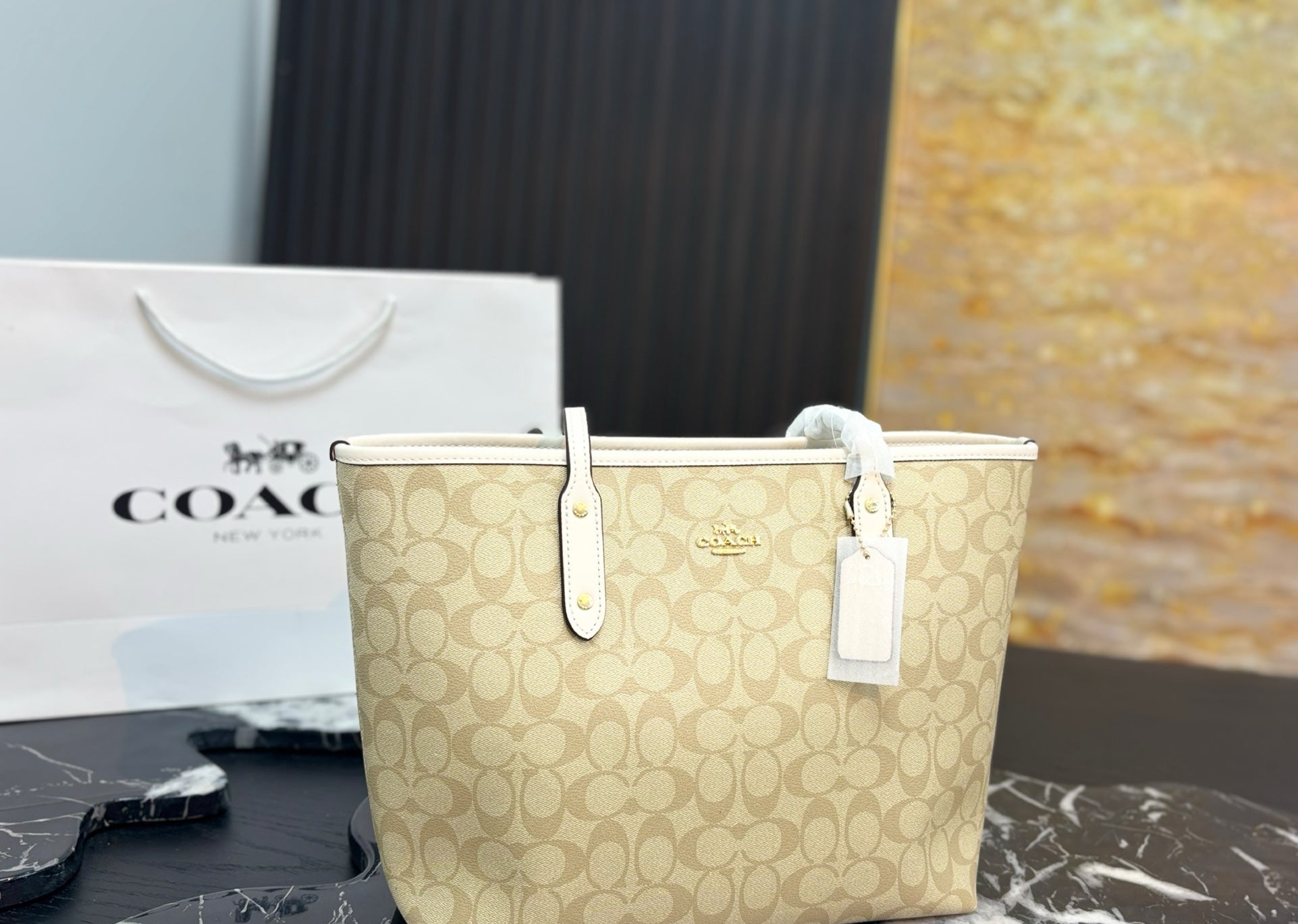 Coach Inspired City Totes