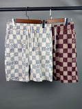 Louis Vuitton Inspired Damier checked shorts