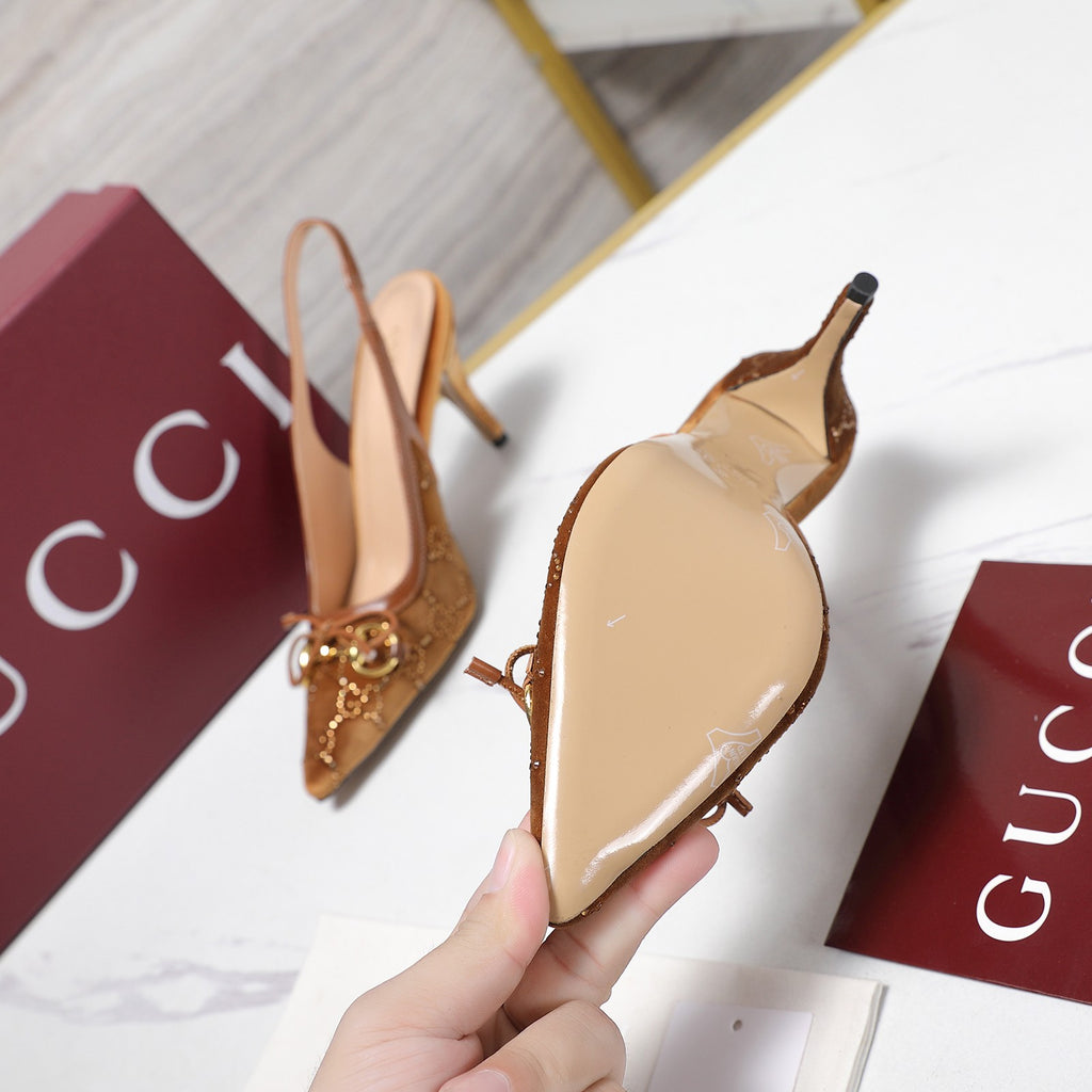 Gucci Inspired slingback pumps