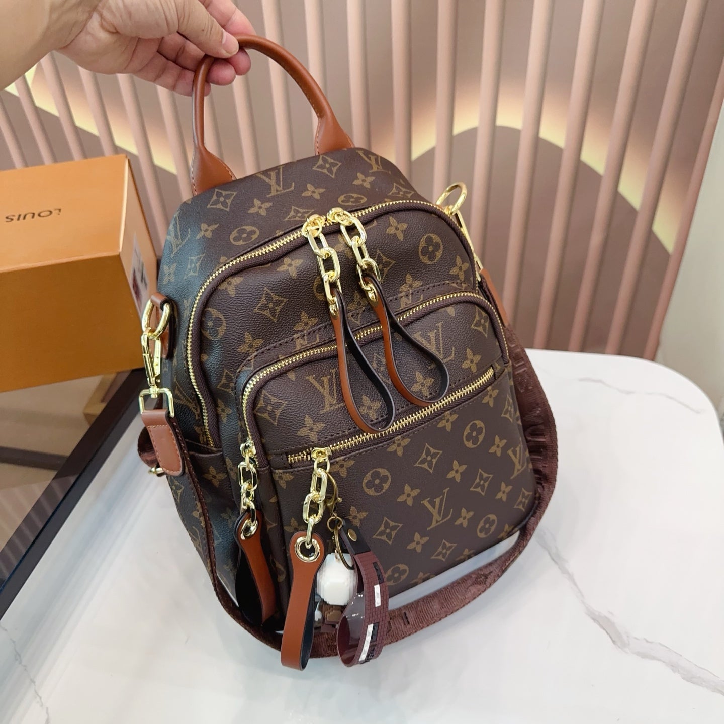 Louis Vuitton Inspired Backpack