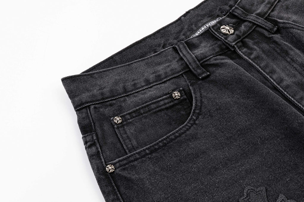 Chrome Heart Inspired Jeans