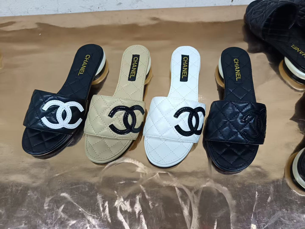 Chanel Inspired Slides