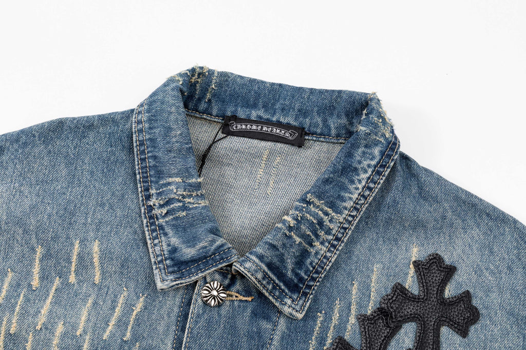 Chrome Hearts Inspired denim jacket