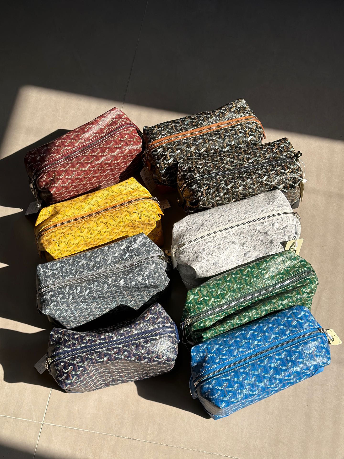 Goyard Inspired Bowling 25 toiletry bags