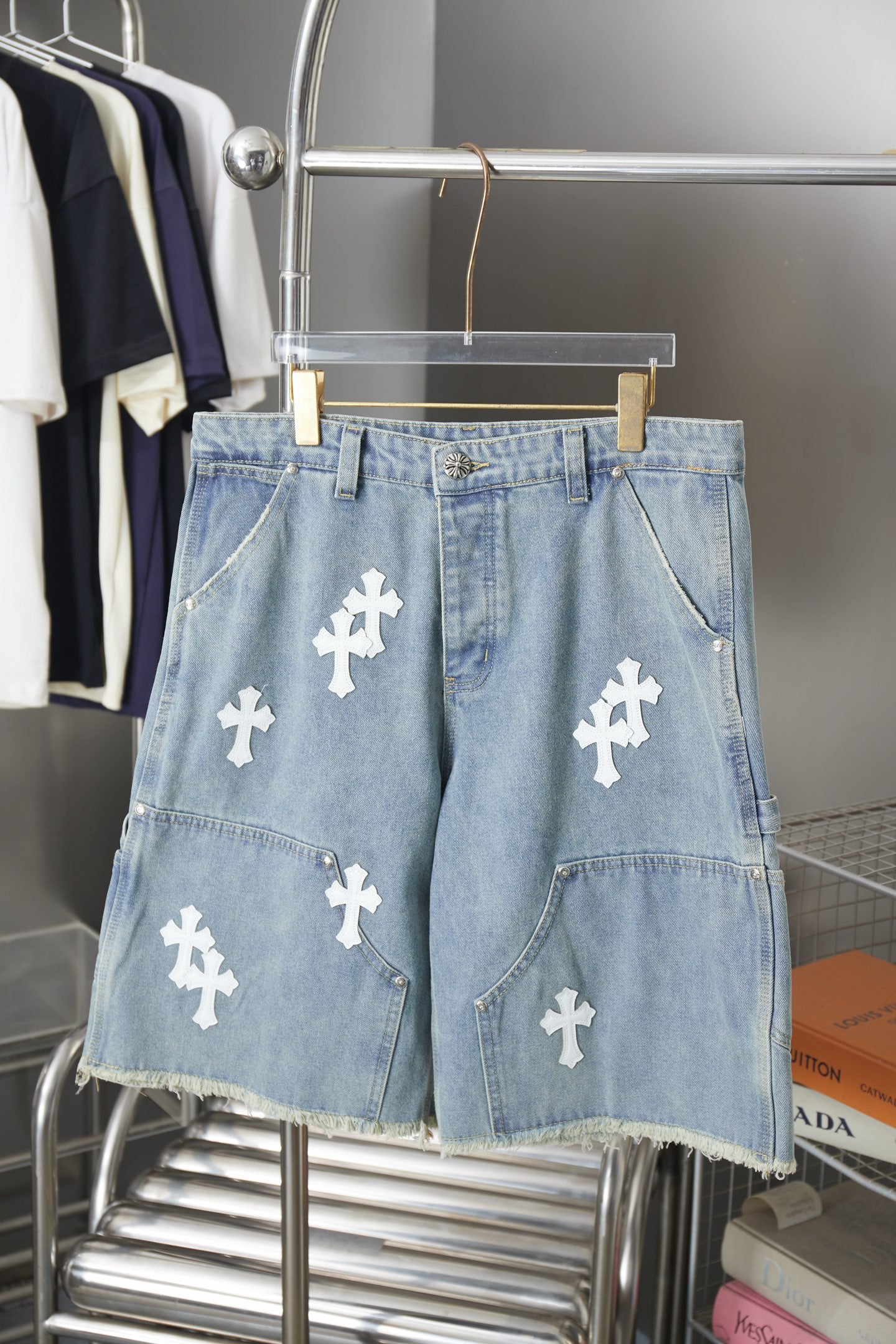 Chrome Heart Inspired Jorts