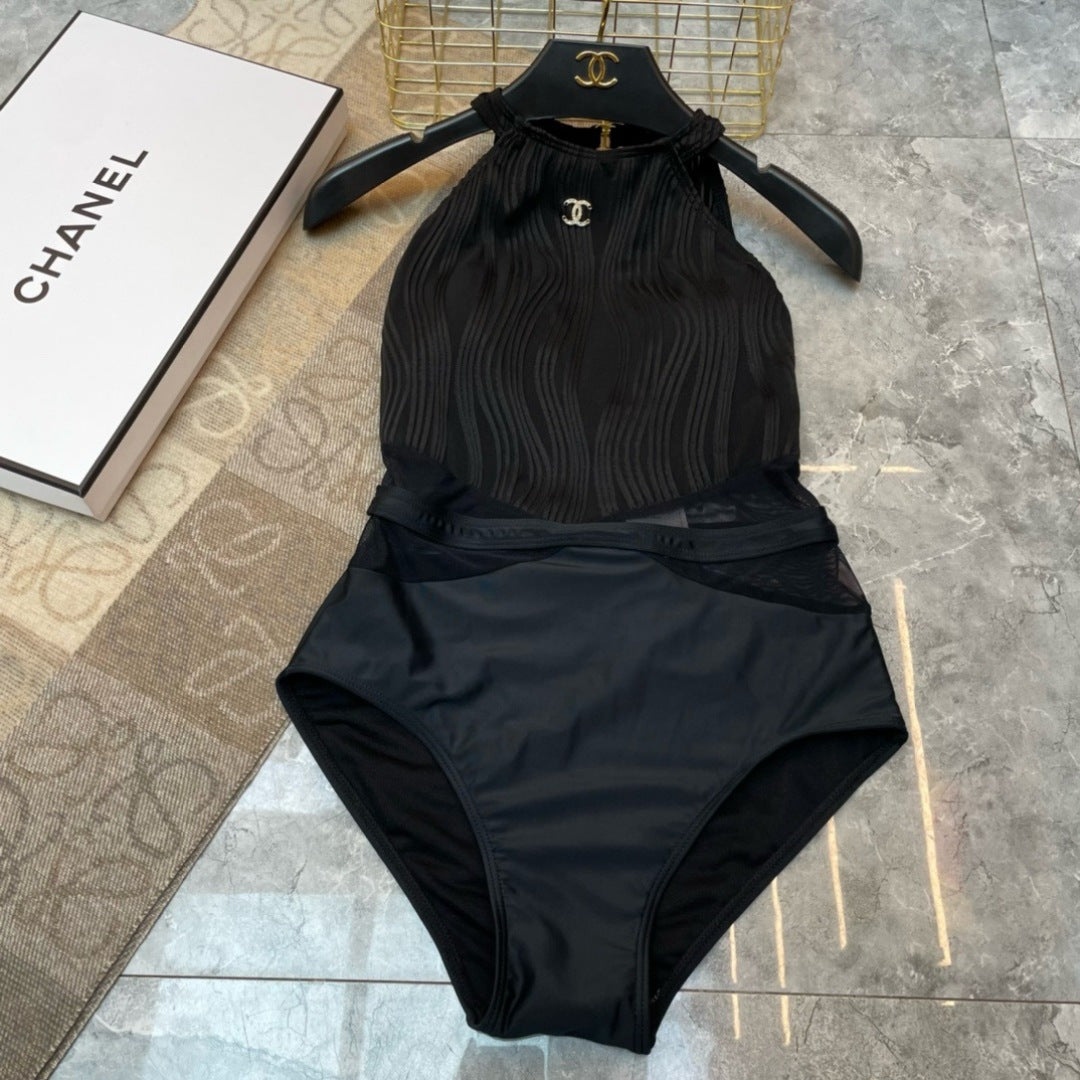 Chanel Inspired one-piece swimsuit