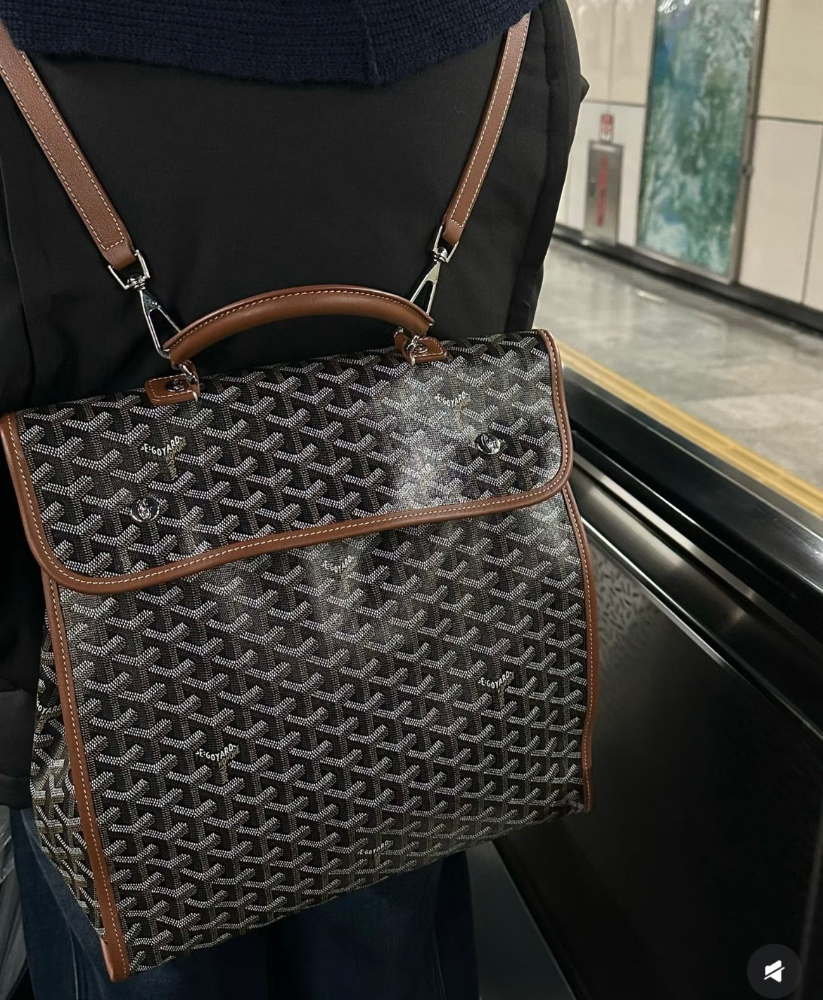 Goyard Inspired Saint Leger Herringbone