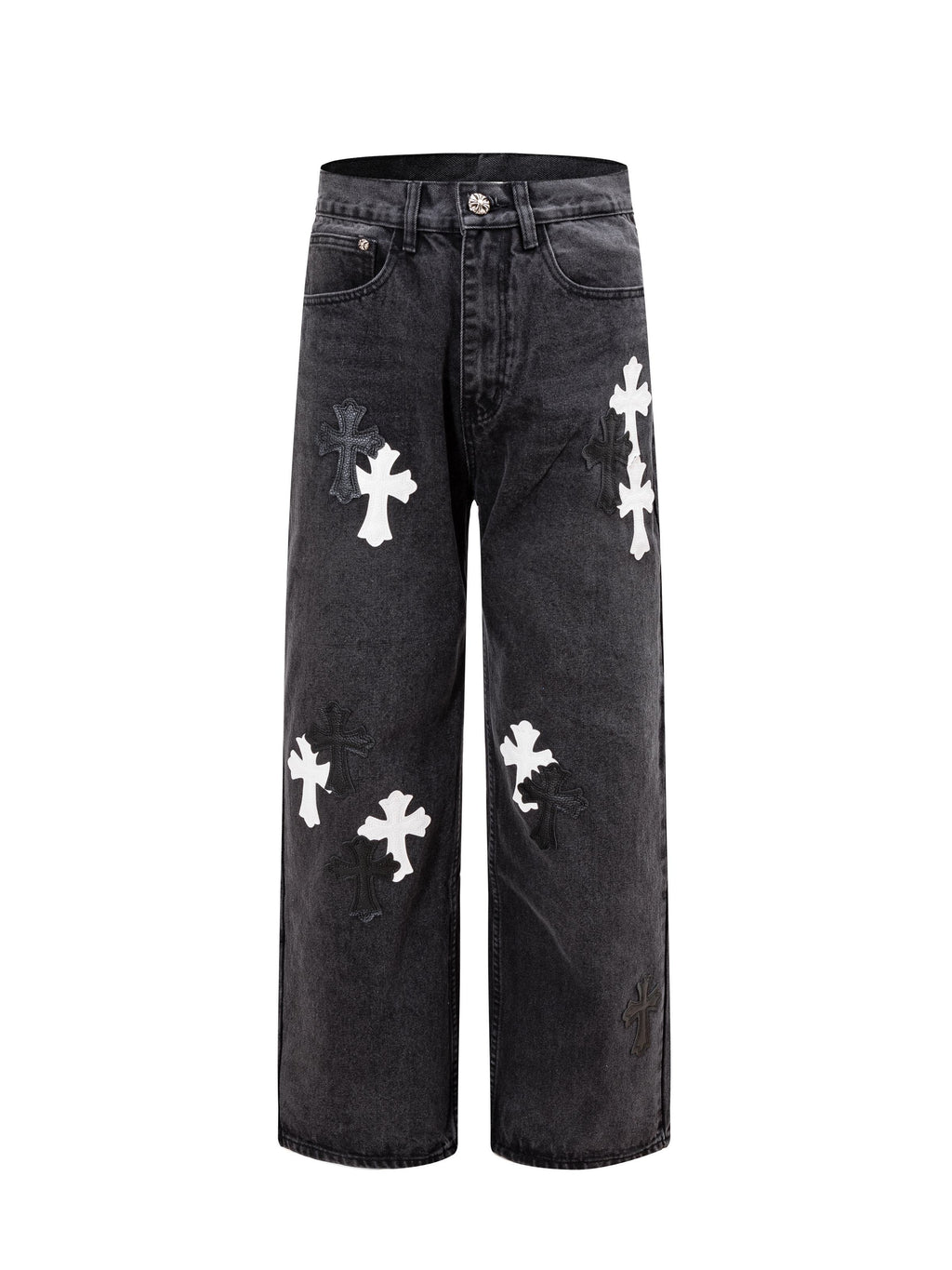 Chrome Heart Inspired Jeans