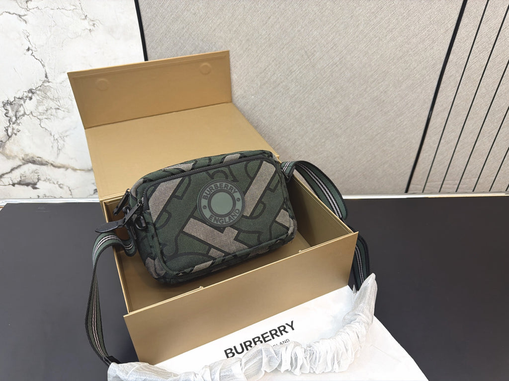 Burberry Inspired Paddy Monogram Shoulder Bag